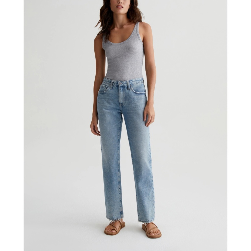 ✨NWT✨ AG Adriano Goldschmied Remy Low Rise Boxy Straight Jeans in Idyllic Sz 29 - Picture 2 of 11